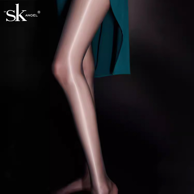 SK极光袜360&deg;无痕无缝深裆油光丝袜女超薄5D夏季美肤连裤袜性感