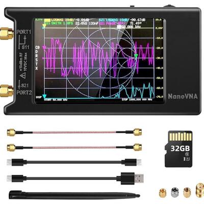 4寸 NanoVNA-H4 矢量网络分析仪 天线分析仪 短波 MF HF VHF UHF