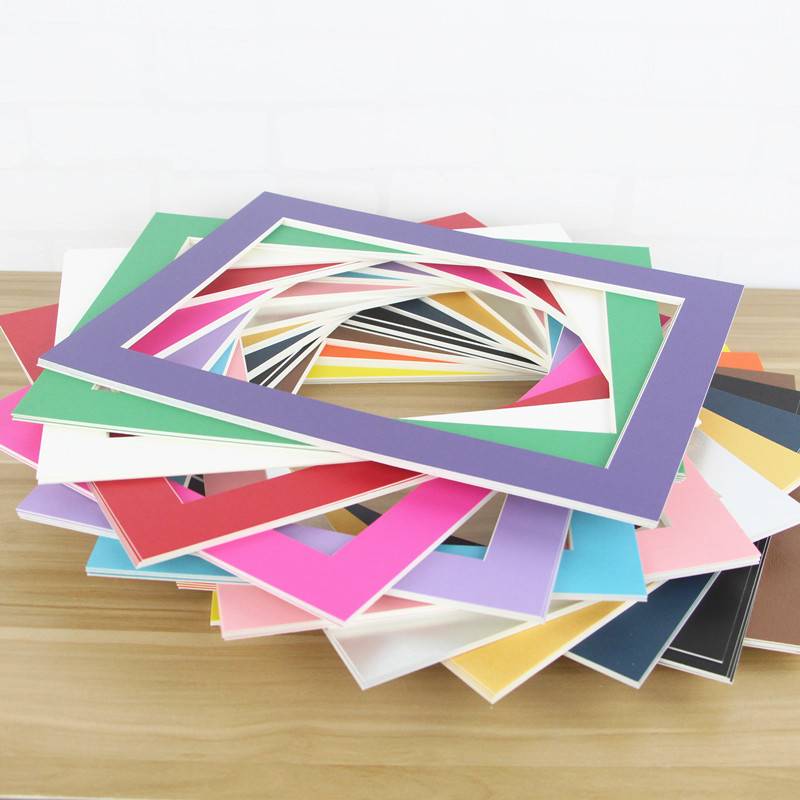 30张创意纸框单框裱儿童画挂墙绘画画框4K8开a3a4卡纸简易相薇妍