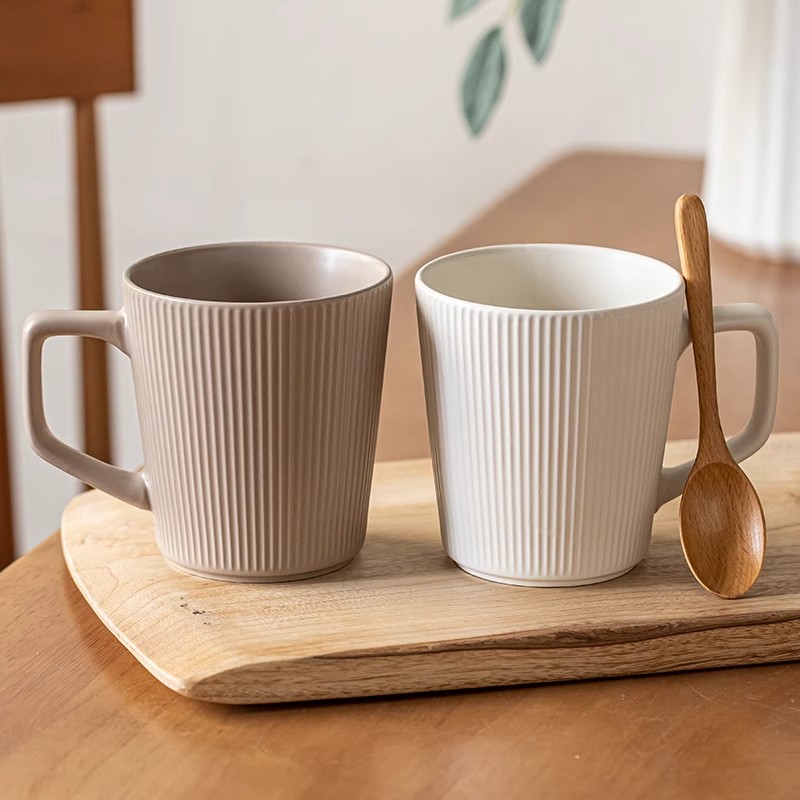 陶瓷马克杯大容量杯子北欧喝水杯女情侣杯家用水杯陶瓷杯ins风