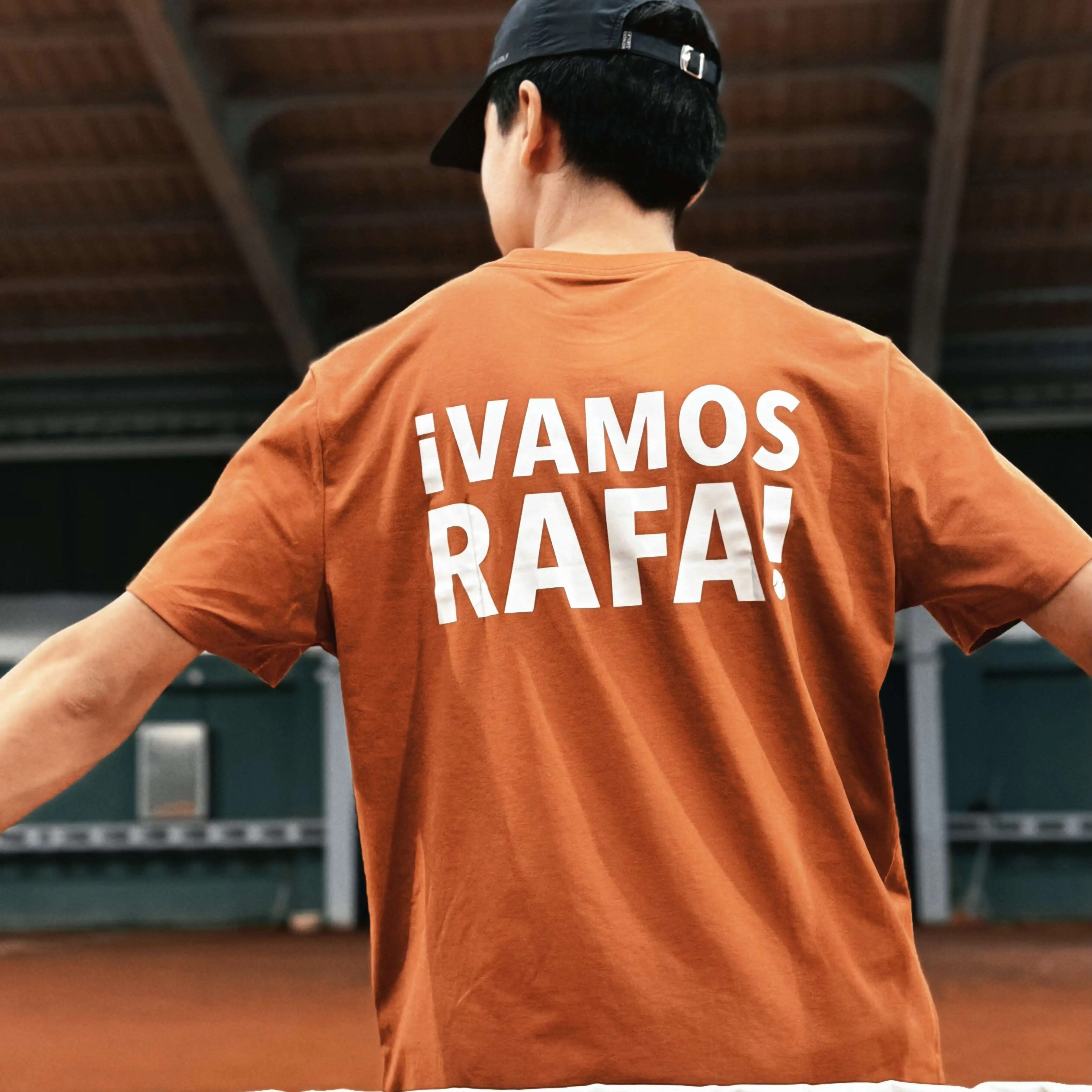 「VAMOS RAFA」致敬纳达尔运动速干T恤 法网红土纳豆退役球迷纪念