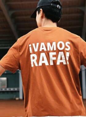 「VAMOS RAFA」致敬纳达尔运动速干T恤 法网红土纳豆退役球迷纪念