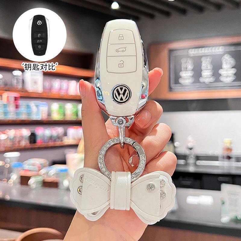 适用于2021大众途锐钥匙套专用21/20/19/18/17款进口途锐汽车壳扣