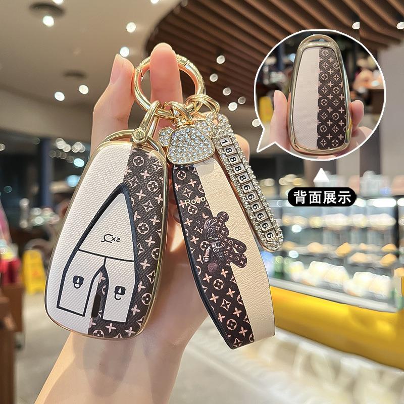 适用于长安钥匙套CS95锐程PLUS逸达CS85COUPE车逸动钥匙扣保护包