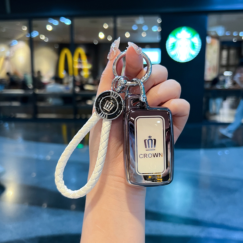 适用丰田老款皇冠钥匙套2010/11/12/15/17/18款13/14代汽车包扣壳