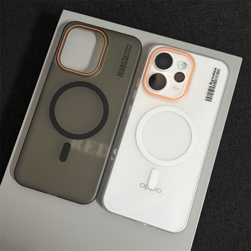 wzxf柔纱冰雾适用oppoReno15Pro手机壳新款大孔reno14磁吸硬壳oppo透明磨砂reno13高级感黑色保护套女男款por