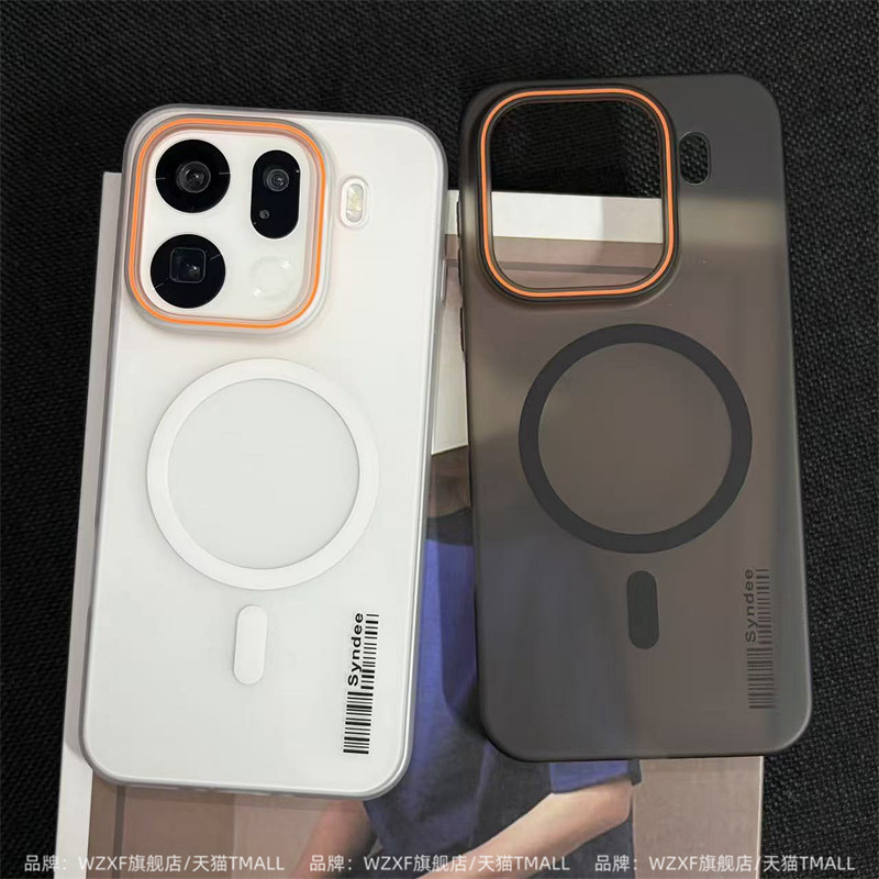 wzxf冰雾肤感适用OPPOFindX9Pro手机壳新款findx9spro大孔磁吸硬壳x8ultra透明黑色磨砂oppo高级感保护套女男