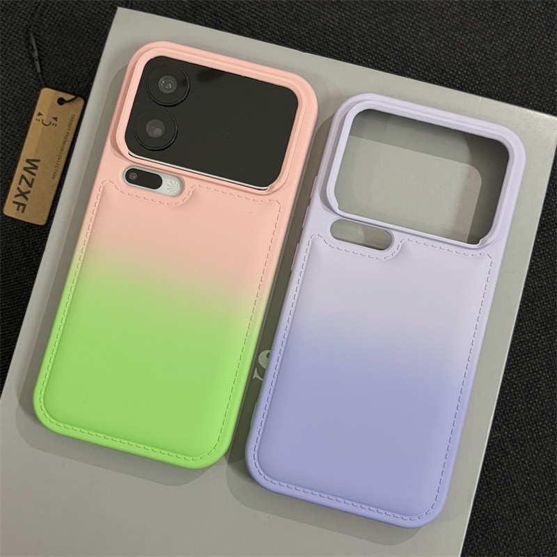 wzxf气垫防摔渐变紫色适用小米17ProMax手机壳新款17pro硅胶软壳por磨砂肤感小清新高级感保护套男女款外壳