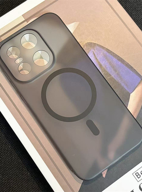 适用一加15手机壳新款13T黑色R透明磨砂1+Ace5pro磁吸硬壳至尊版oneplus12镜头精孔全包男女ace6高级感保护套