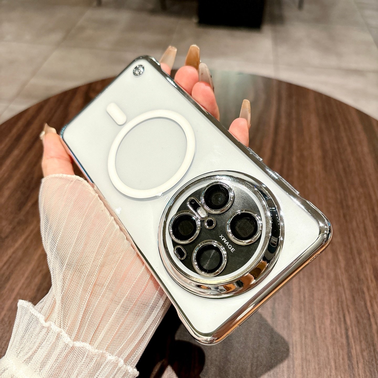 适用华为mate70pro手机壳新款无边框mate60pro无线磁吸充电m70超薄透明自带镜头膜mt防摔高级感男女电镀硬壳