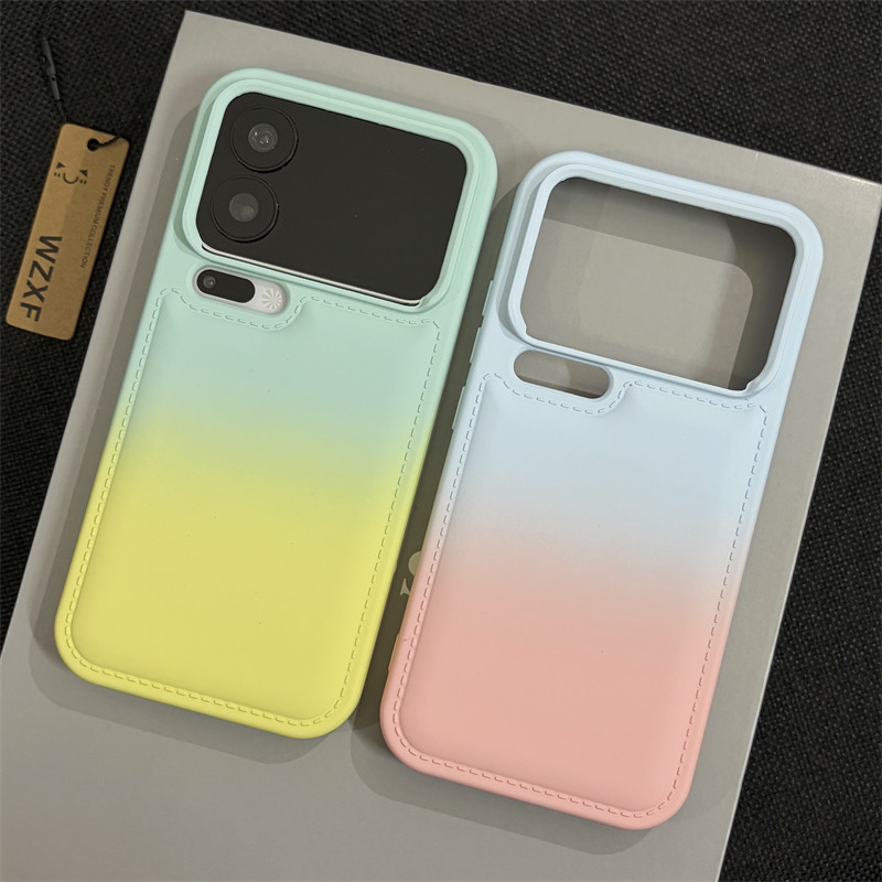 wzxf气垫防摔渐变色适用小米17ProMax手机壳新款xiaomi17pro硅胶软壳por磨砂肤感小清新高级感保护套男女外壳