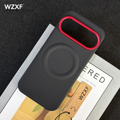 wzxf高级感钻石纹磁吸手机壳适用谷歌pixel11ProXL/10pro/9a新款大孔xl皮质防摔男女商务个性时尚保护套小众
