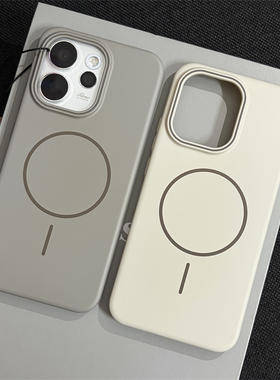 wzxf细圈磁吸适用oppoReno15pro手机壳新款reno14钛灰色reno13por磨砂高级感oppo商务奢华超薄硬壳简约保护套