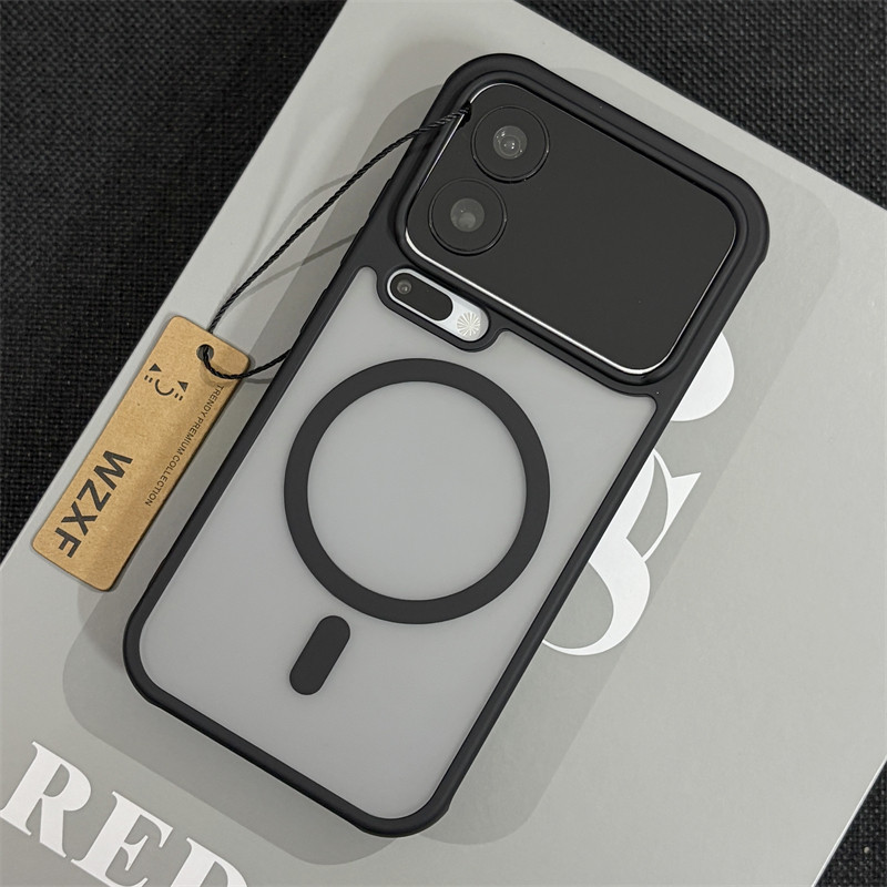 wzxf雾感强磁适用小米17ProMax手机壳新款磁吸肤感小米17pro磨砂透明防摔全包max高级感por简约黑色保护套男