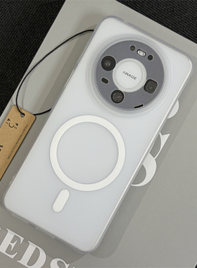 wzxf冰雾磁吸适用华为Mate80手机壳新款mate70pro+白色透明磨砂m60精孔超薄max软硅胶mt50全包防摔保护套男女