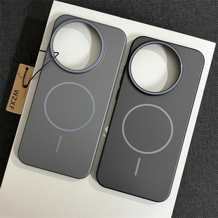 wzxf细圈磁吸适用realme真我GT8Pro手机壳新款黑色gt7pro磨砂肤感高级感商务奢华超薄por硬壳简约保护套男女