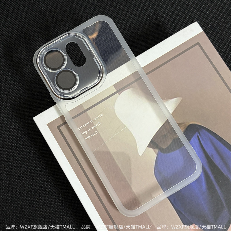 带镜头膜适用OPPOReno15Pro手机壳新款透明reno14全包防摔软壳13硅胶简约高级感por女男款保护套oppo个性外壳