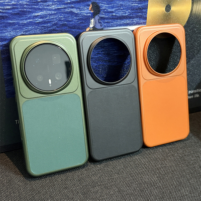 轻奢素皮适用荣耀Magic8Pro手机壳新款黑色磁吸贴皮硬壳魔术8pro肤感磨砂por大孔高级感全包奢华保护套女款男