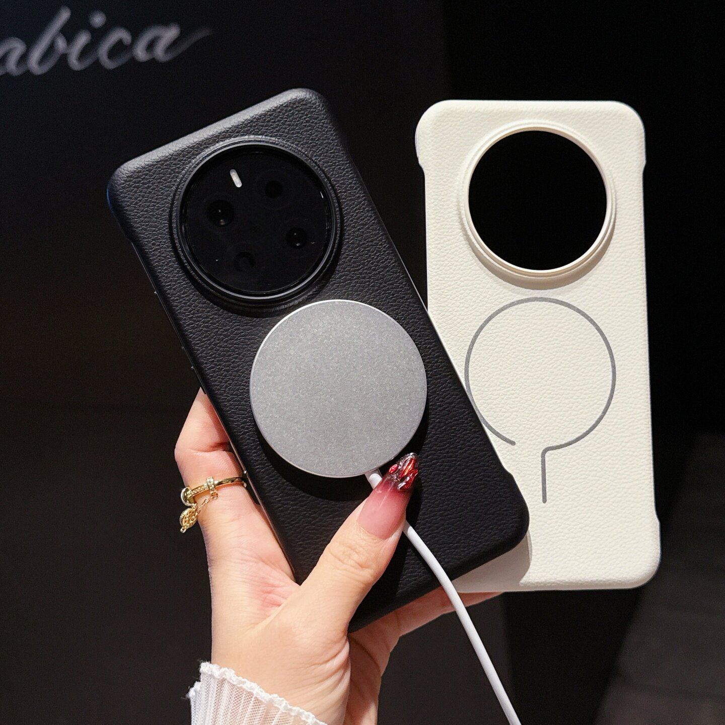 荔枝纹无边框适用荣耀magic7pro手机壳新款超薄散热Honor400磁吸300半包皮纹防摔保护套power硬壳男女高级感