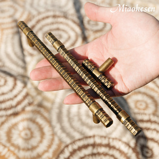 妙克森龙骨现代柜门拉手中式简约衣柜抽屉轻奢古铜色复古把手