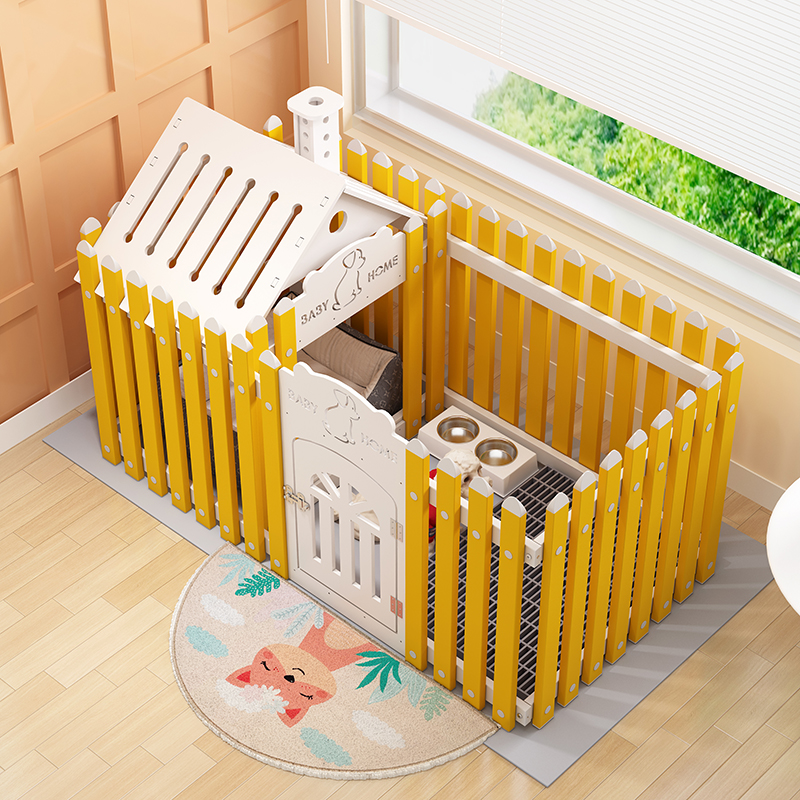 宠物围栏狗笼子室内别墅遮阳小型犬栅栏阳台泰迪比熊训练上厕所