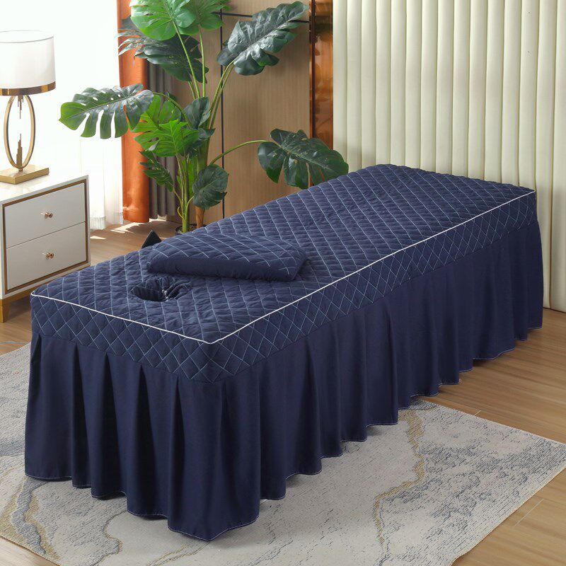 泰式按摩床罩带洞高档spa美容院床单套单件加大宽推拿1.2米可定制