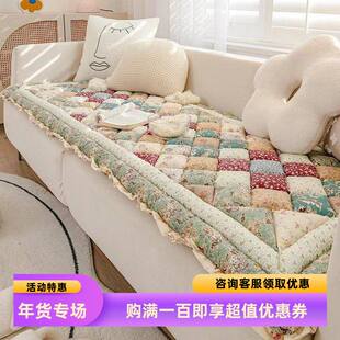 外贸单纯棉沙发垫子馒头垫布艺加厚坐垫四季通用防滑客厅小清新