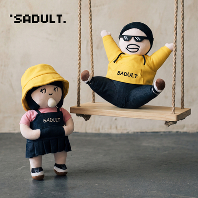 SADULT毛绒玩偶包包挂件钥匙扣
