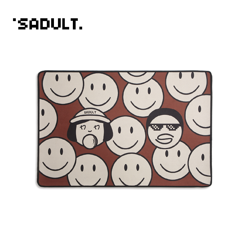 SADULT笑脸百搭原木风地垫