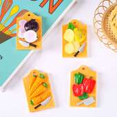 厂家直销仿真大号食玩蔬菜菜板创意树脂配件QIY饰品
