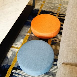 日式蒲团客厅地板地上圆形加厚地毯坐垫家用榻榻米硬质禅修打语苏