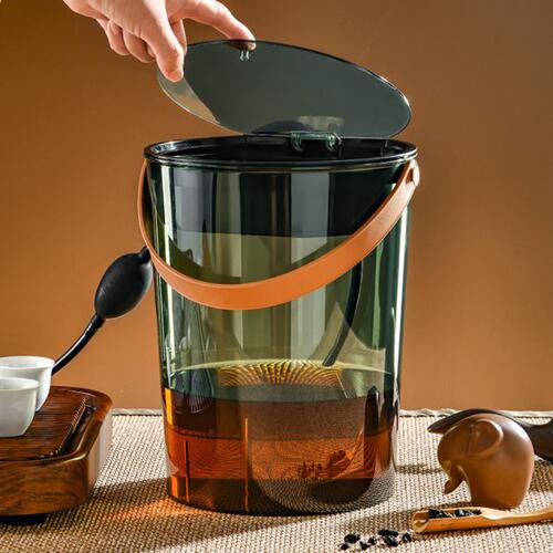 茶水桶过滤茶桶排水茶渣桶家用茶具配件废水桶茶台垃圾桶干湿分离