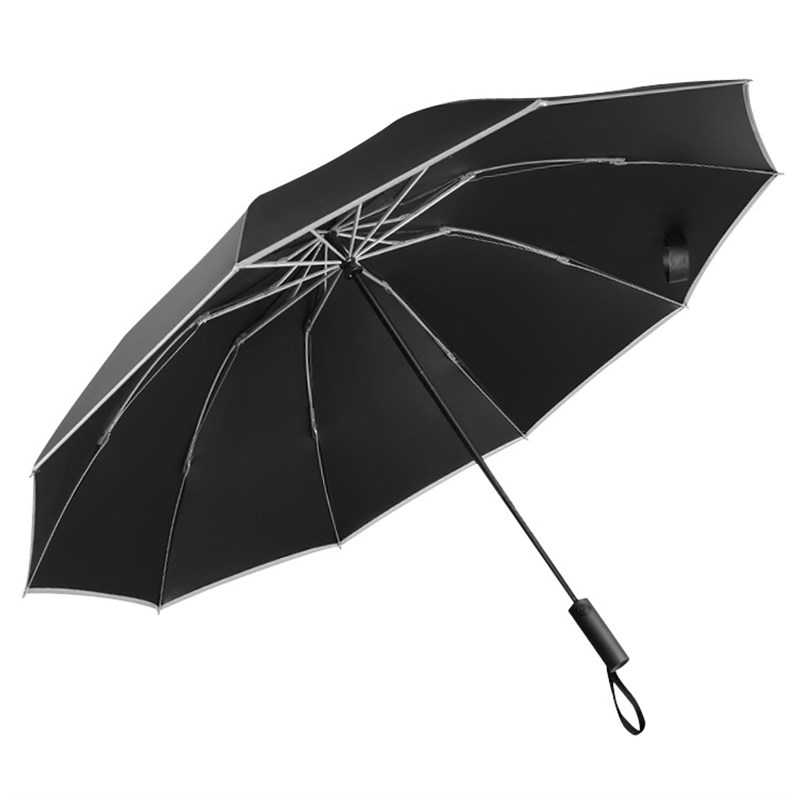 27寸十骨全自g动三折反向雨伞大号太阳伞晴雨两用折叠广告伞印LOG