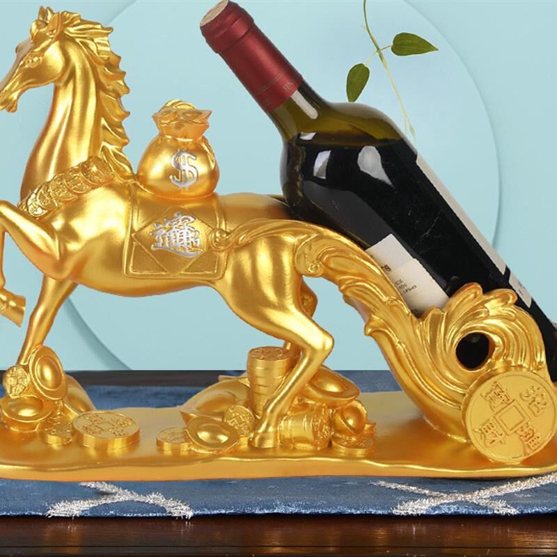 招财马摆件工艺品马红酒架摆件酒柜装H饰品家用客厅马酒架马上有