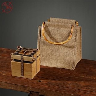 高档茶具包装盒竹盒小木盒定制茶杯紫砂壶茶叶罐蜂蜜罐礼品盒定做