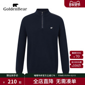 秋季 男装 新品 BEAR 新款 GOLDEN 金熊 上衣抗菌防螨针织衫