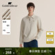 BEAR GOLDEN 金熊春季 男装 套头卫衣 休闲翻领微弹薄款 拉链翻领