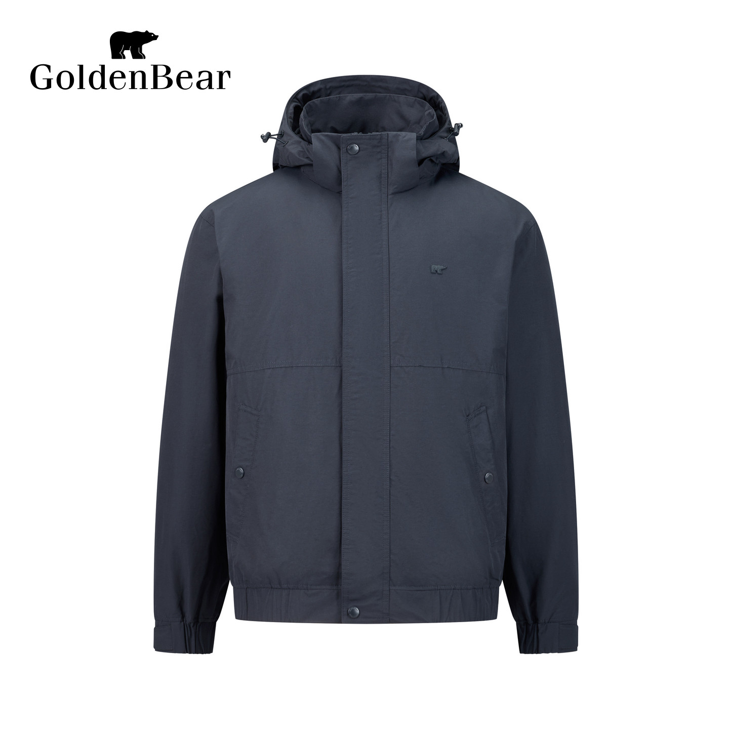 GOLDEN BEAR/金熊男装26冬季新品男式简约休闲连帽立领棉服