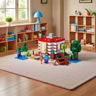 中国积木我的世屋N列21275 T系T丛林房界男Q女孩儿童拼装玩具礼物