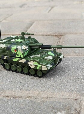 凯模金仿真军事战车玩q具合威坦克迪型99式主战坦克05a式加榴炮