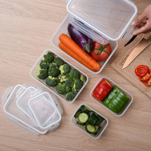 箱套收纳保鲜盒密封塑料微波炉冰加热盒三美优家饭盒便携式三件便