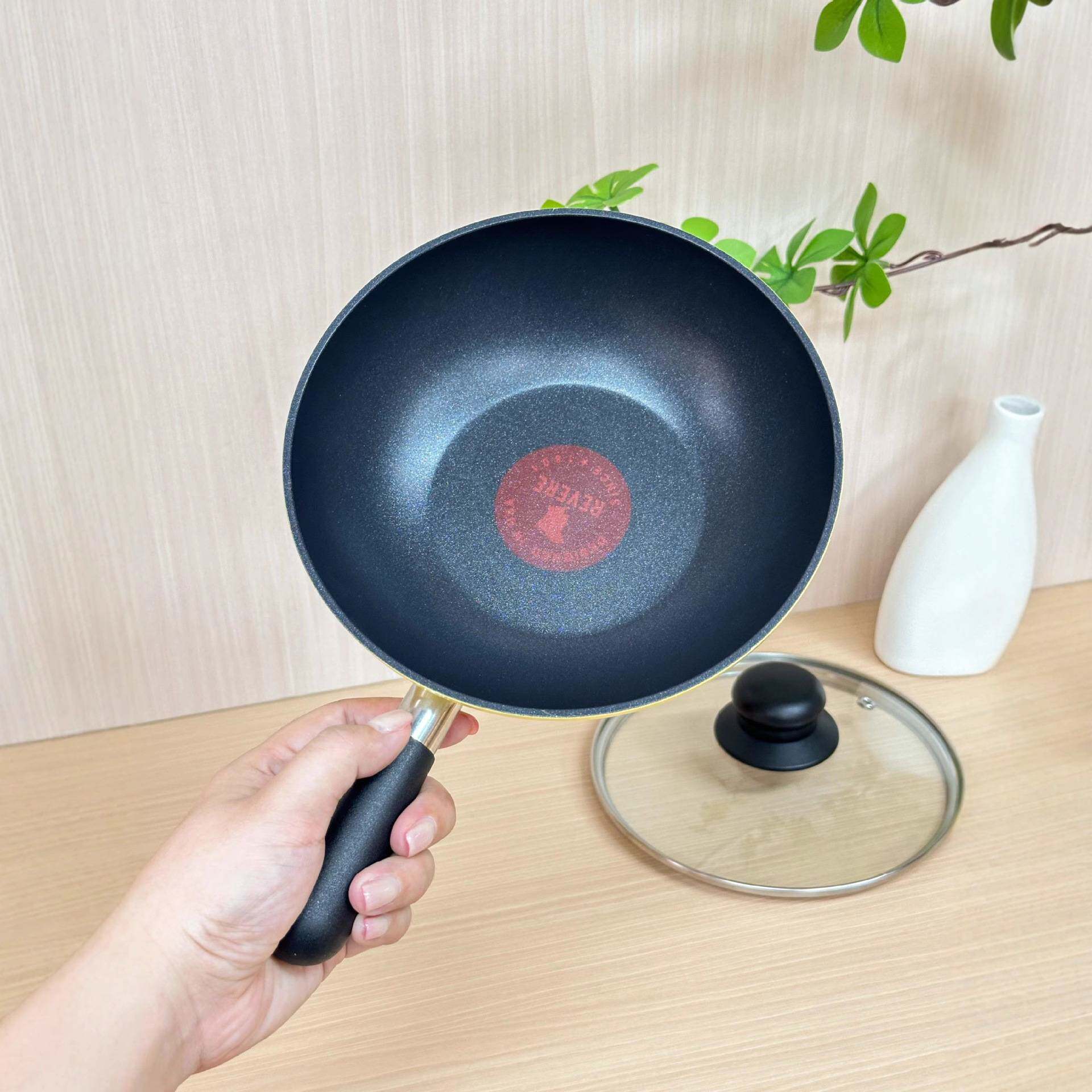 【厚皮橙同款】18cm小黄锅多功能皇冠锅家用平底锅一人食小炒锅