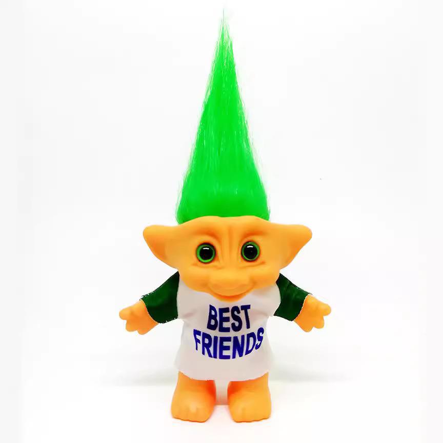 丑娃穿衣服的巨模娃娃80后怀旧娃娃10cm高颜色随机发毛线衣娃娃