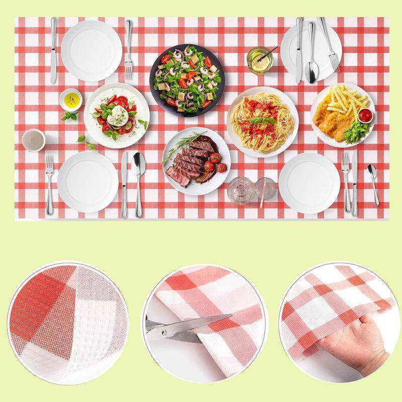 可解环保一次性桌布台布酒店家庭餐厅户外野餐圆桌长方桌防水防油