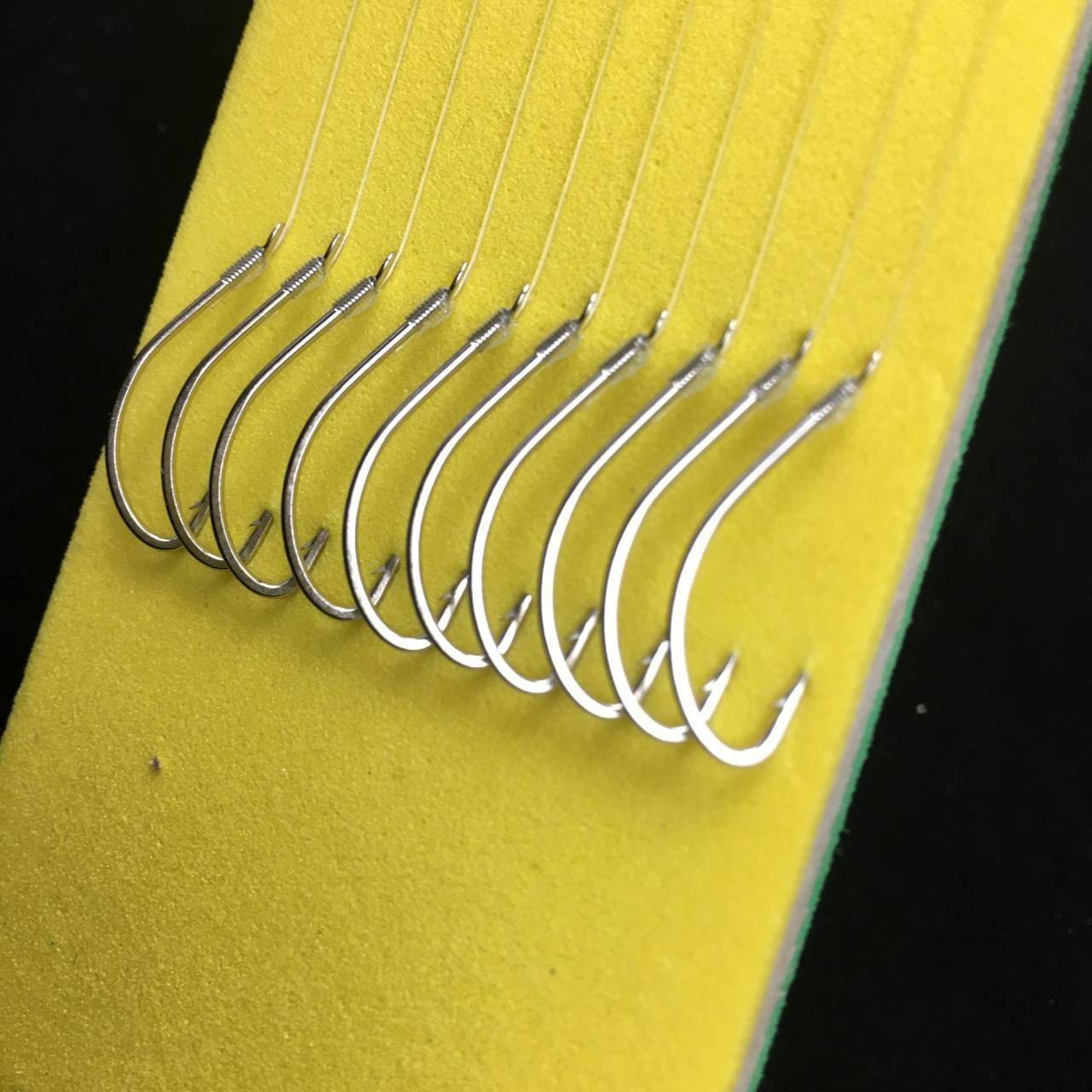 秋田狐鱼钩绑好白狐长柄细条黄尾钩野钓昂刺黄颡钩成品子线新北范