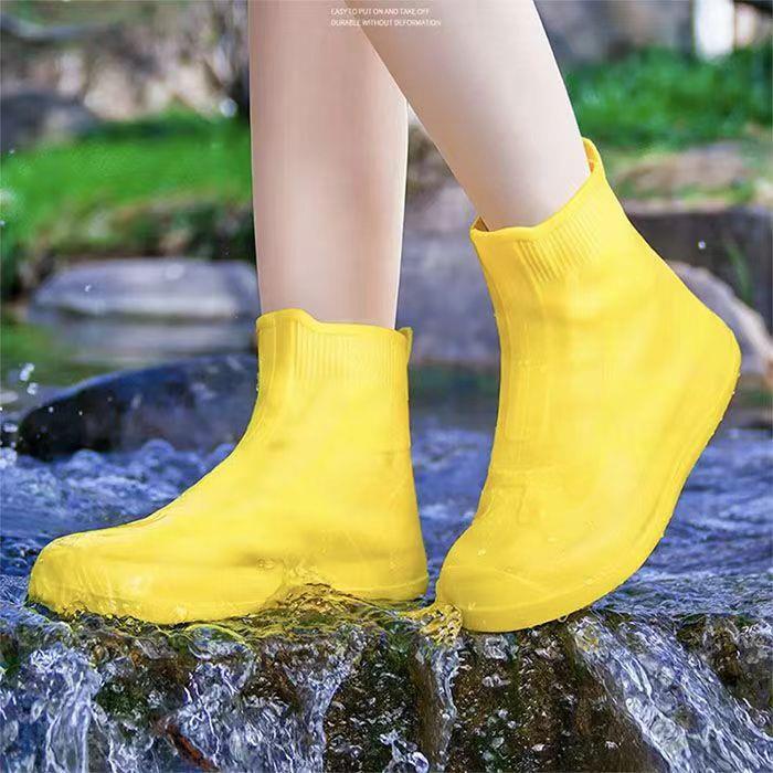 雨鞋套防水鞋套雨用防滑防雨鞋套硅胶学生春夏用耐磨成人防水鞋套