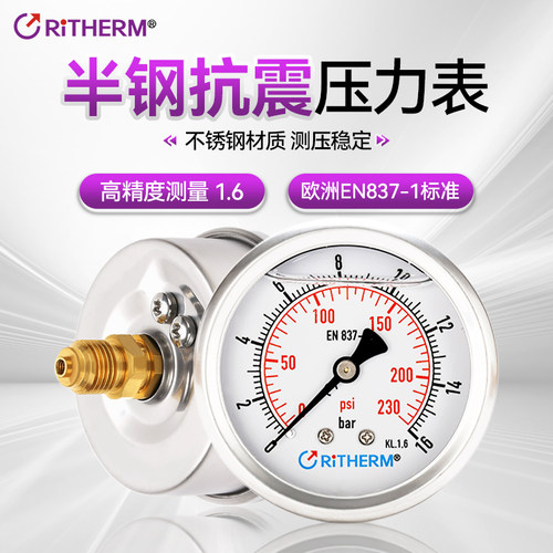 RITHERM欧标高品质轴向压力表