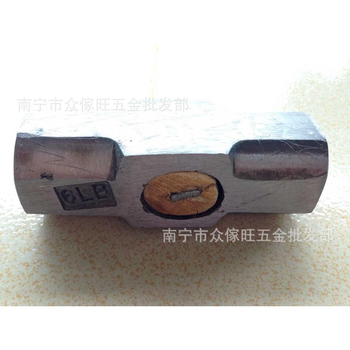 木柄八角锤电工锤石工锤安装锤子4P6P8P