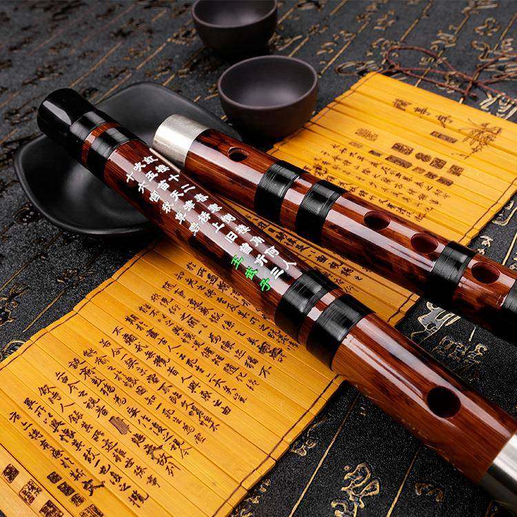 笛子 南音精制级烫花竹笛高音一吹就 高端优雅笛子专业笛送配件
