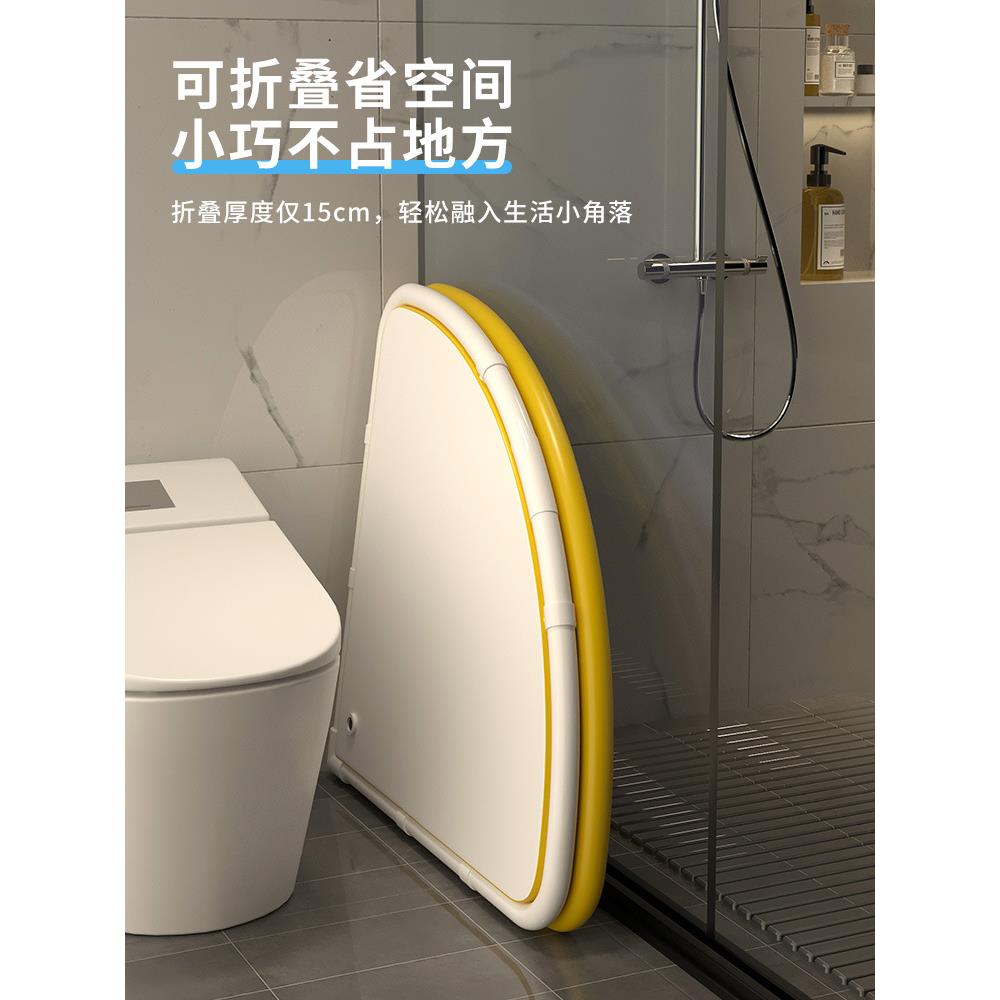 BK9K泡澡桶大人折叠扇形洗澡桶家用沐浴桶三角转角浴缸成人淋